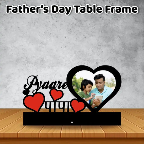 Personalized Fathers Day Table Photo Frame